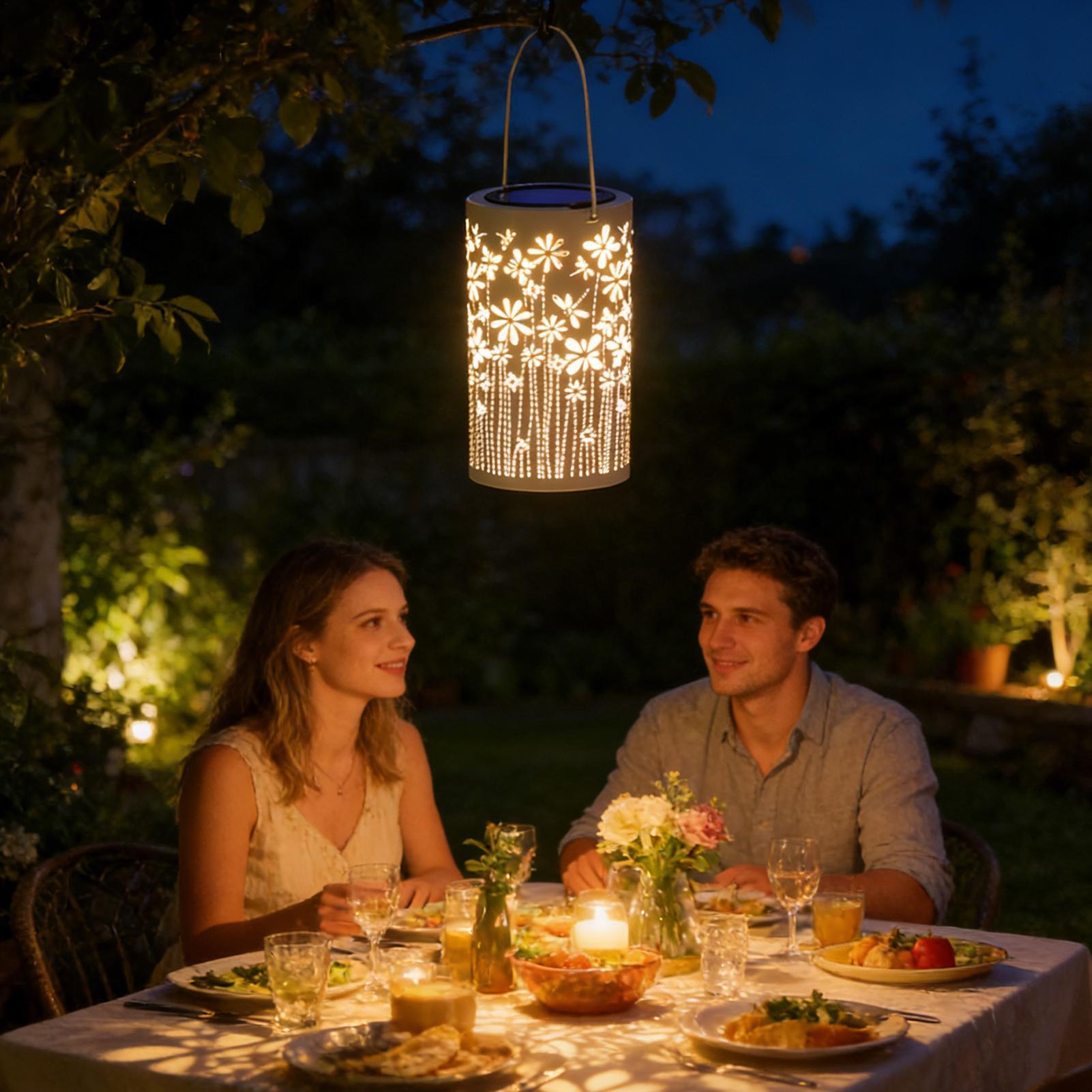 Lighting Decoration Outdoor - فوانيس خارجية للشرفة، مصابيح زهور مقاومة
