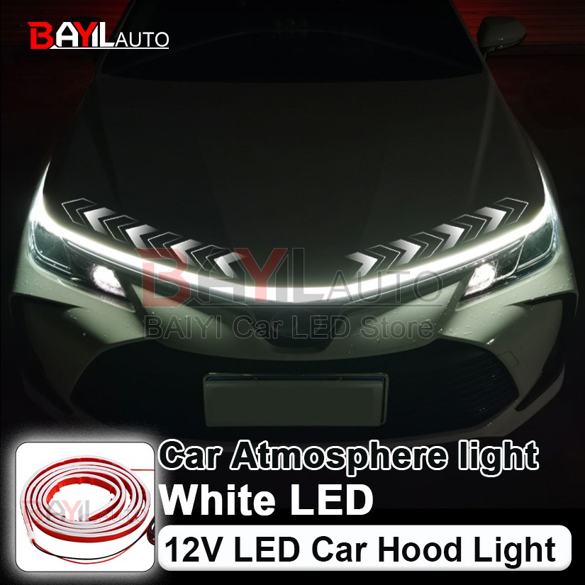 Ambient Led Strip - شريط إضاءة لغطاء السيارة باللون الأبيض