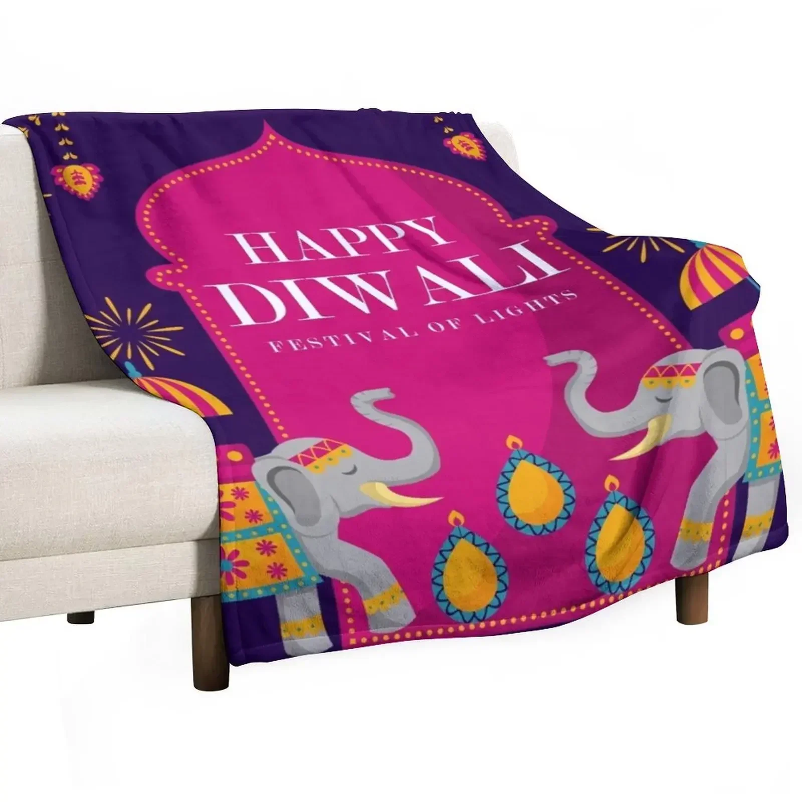 Lighting Decoration For Diwali - عيد ديوالي السعيد - بطانية مزينة