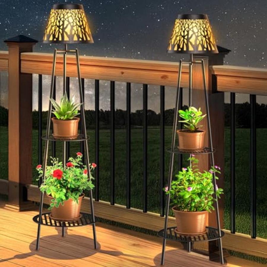 Lighting Decoration Outdoor - مصباح أرضي شمسي خارجي مع حامل