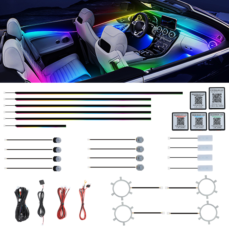 Ambient Led Strip - إضاءة محيطة مخصصة مميزة سهلة التركيب