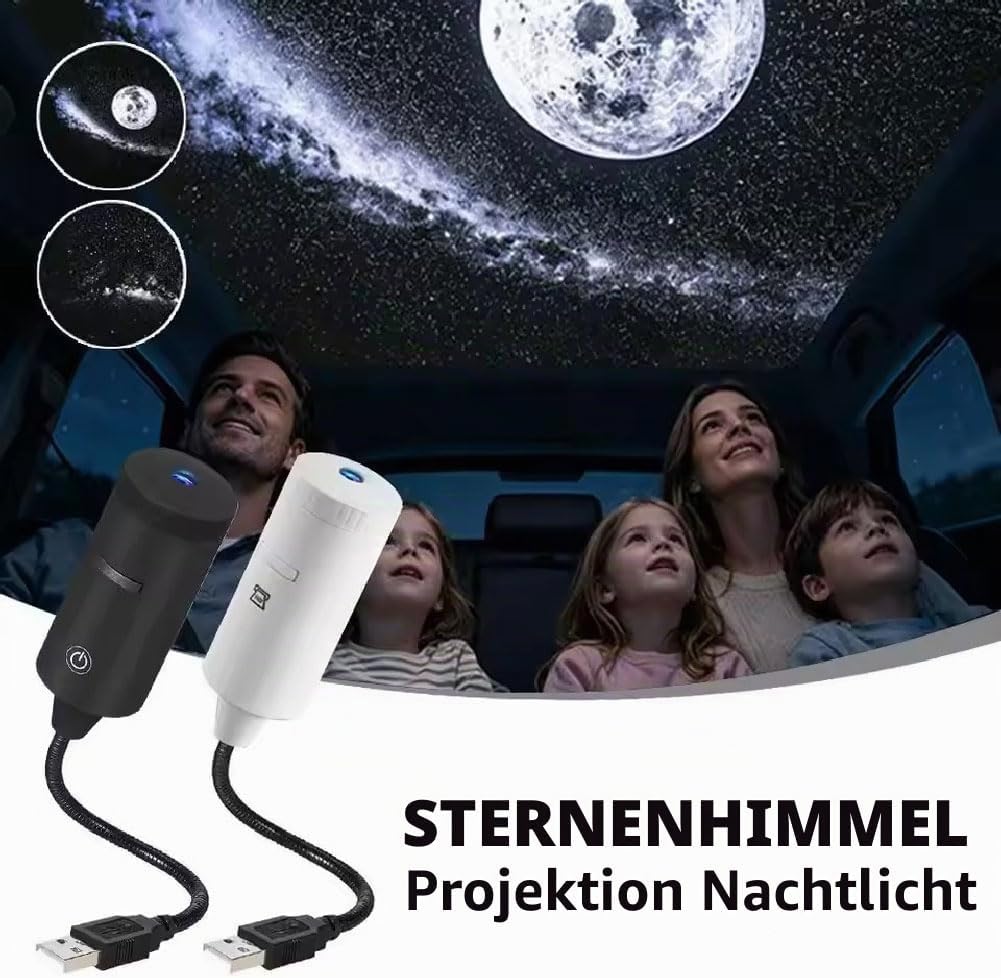 Star Projector Night - مصباح ليلي محمول سهل الاستخدام ومتعدد
