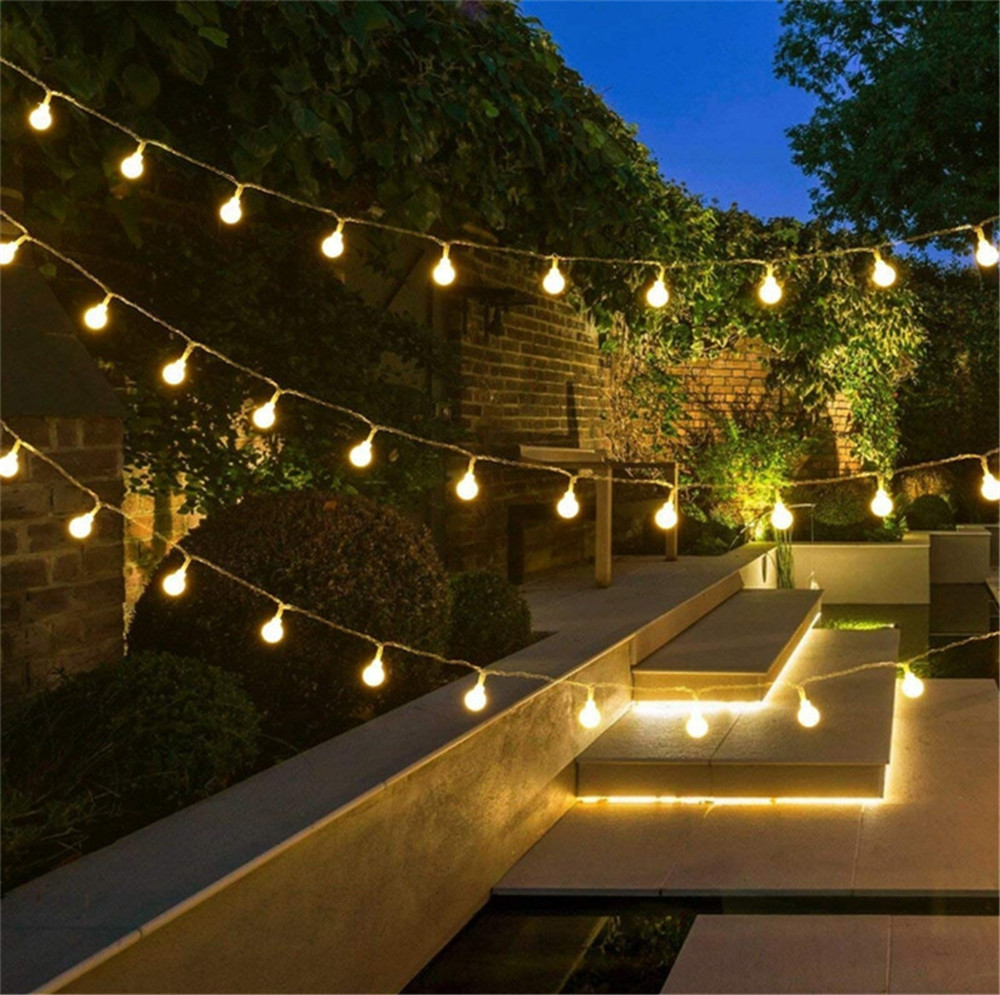 أضواء خيطية تعمل بالطاقة الشمس - مراجعة String Light Outdoor وسعره