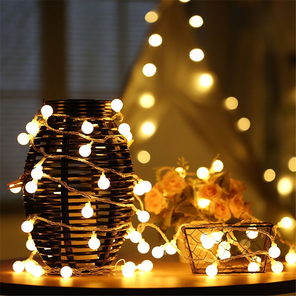 أضواء خيطية تعمل بالطاقة الشمس - مراجعة String Light Outdoor وسعره