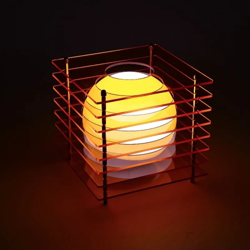 DIY الاكريليك ألف طبقة مصباح م - مراجعة Lighting Design Decor وسعره
