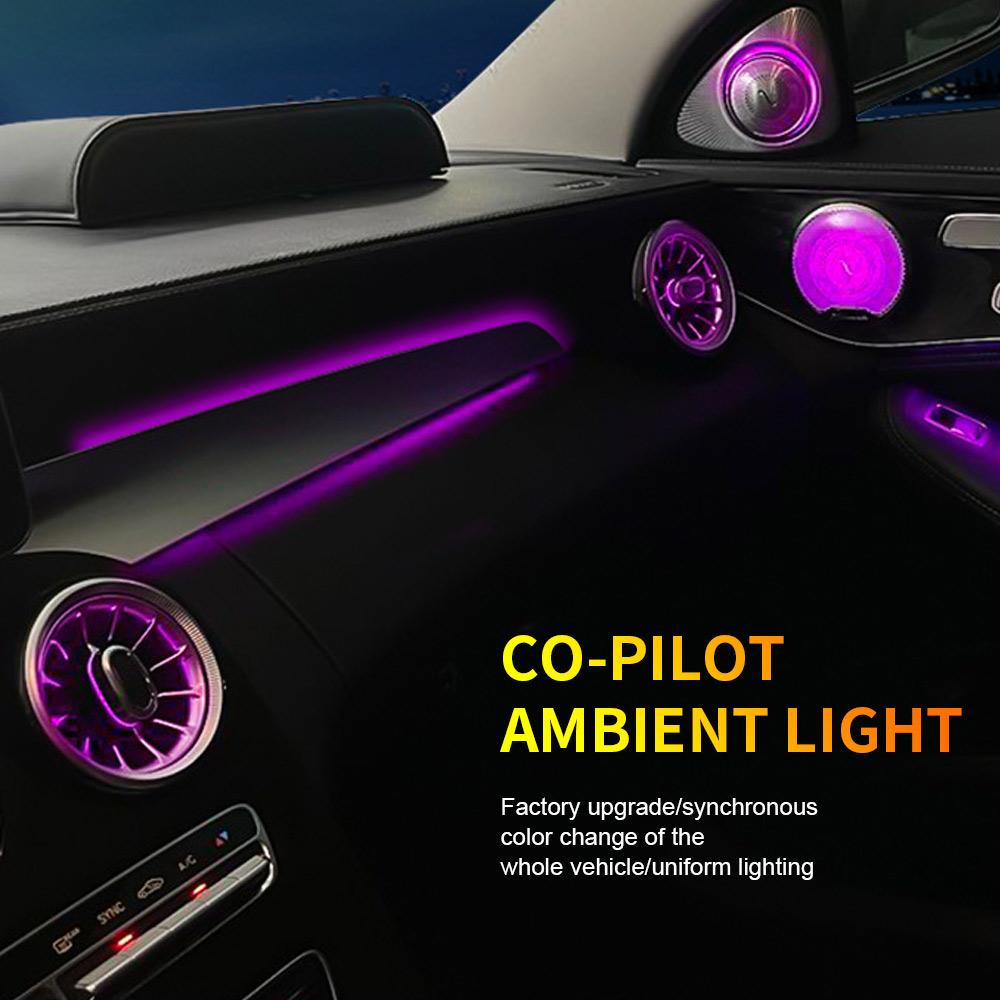 لمرسيدس بنز أضواء المحيطة W205 - مراجعة Ambient Led Strip وسعره