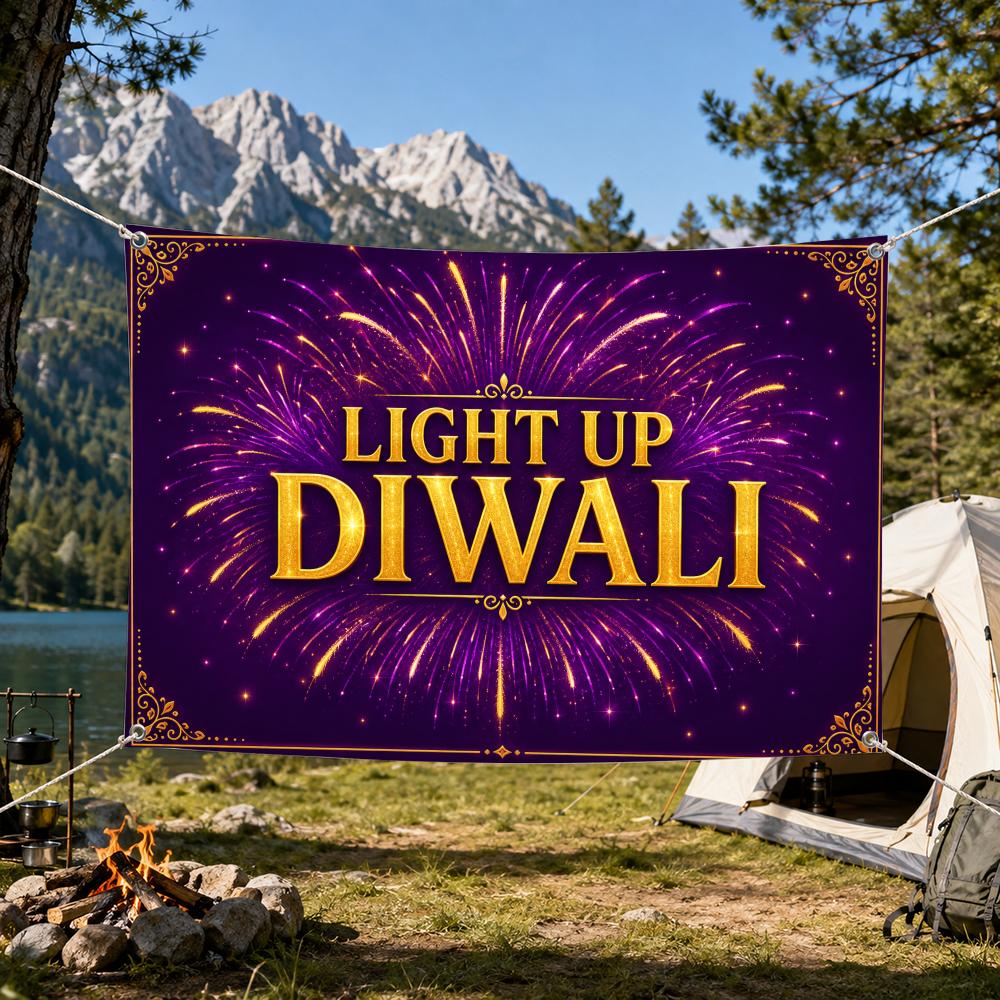 أعلام ديوالي مضيئة، لوحة جداري - مراجعة Lighting Decoration For Diwali وسعره