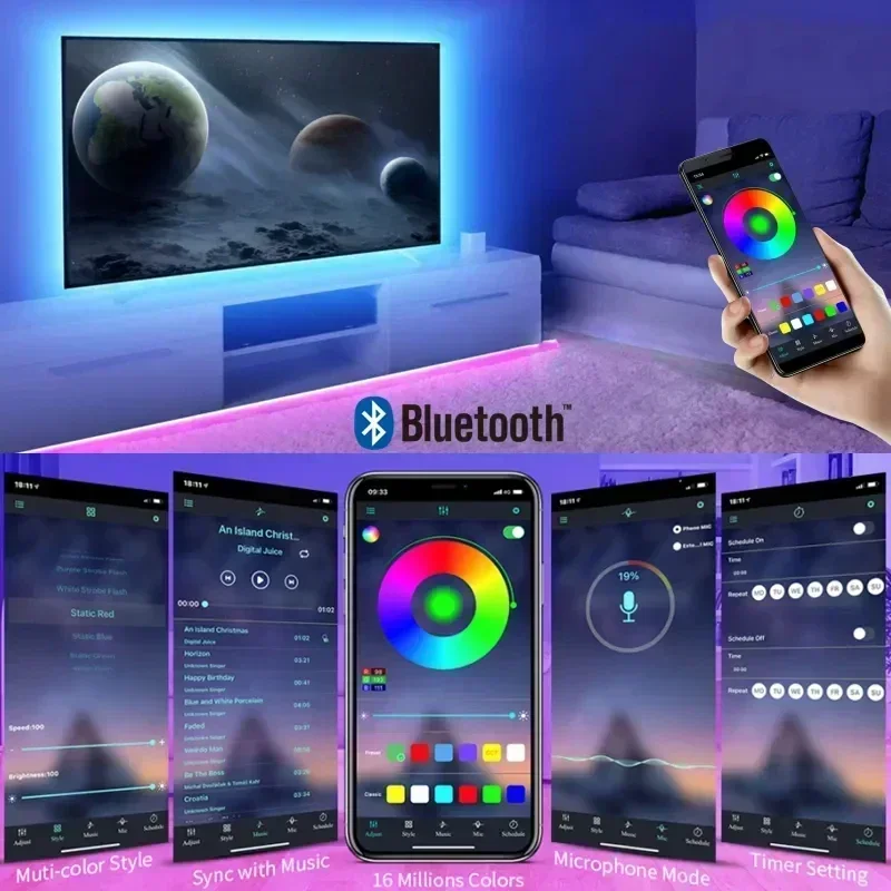 الذكية RGB LED الألعاب شرائط م - مراجعة Lighting Design Decor وسعره