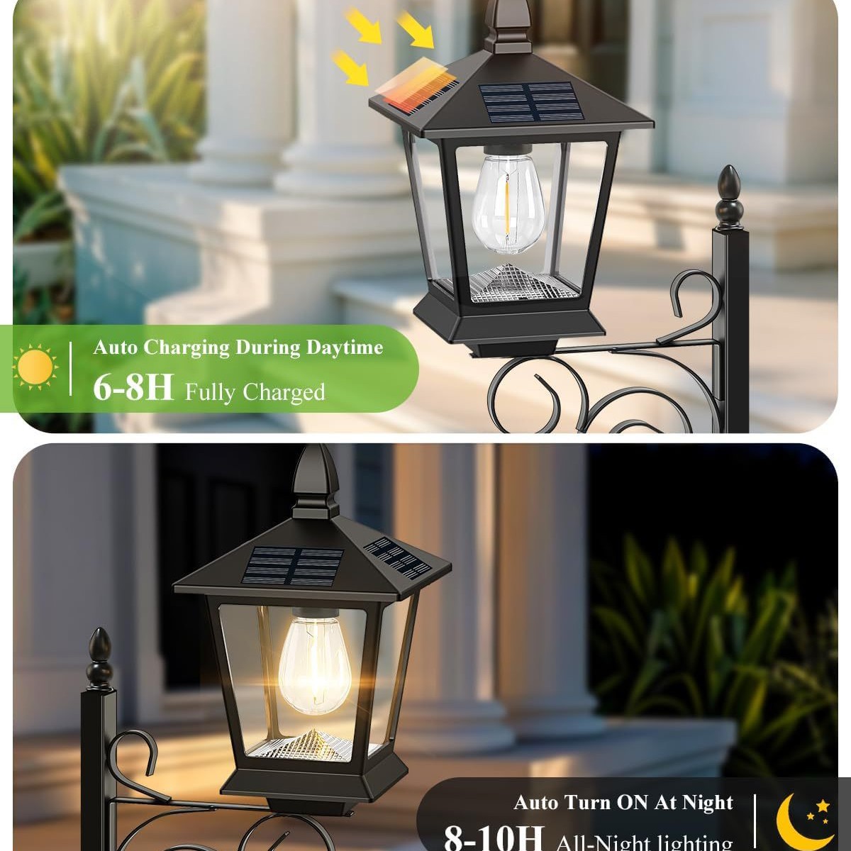 مصباح شمسي 2 في 1 مقاوم للماء  - مراجعة Lighting Decoration Outdoor وسعره