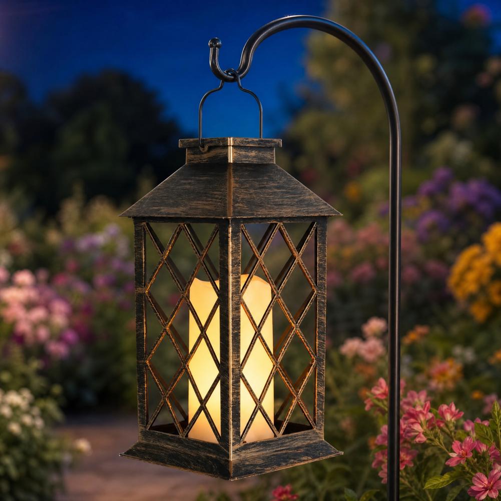 فانوس شمسي بتصميم عتيق، فانوس  - مراجعة Lighting Decoration Outdoor وسعره