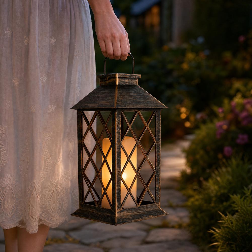 فانوس شمسي بتصميم عتيق، فانوس  - مراجعة Lighting Decoration Outdoor وسعره
