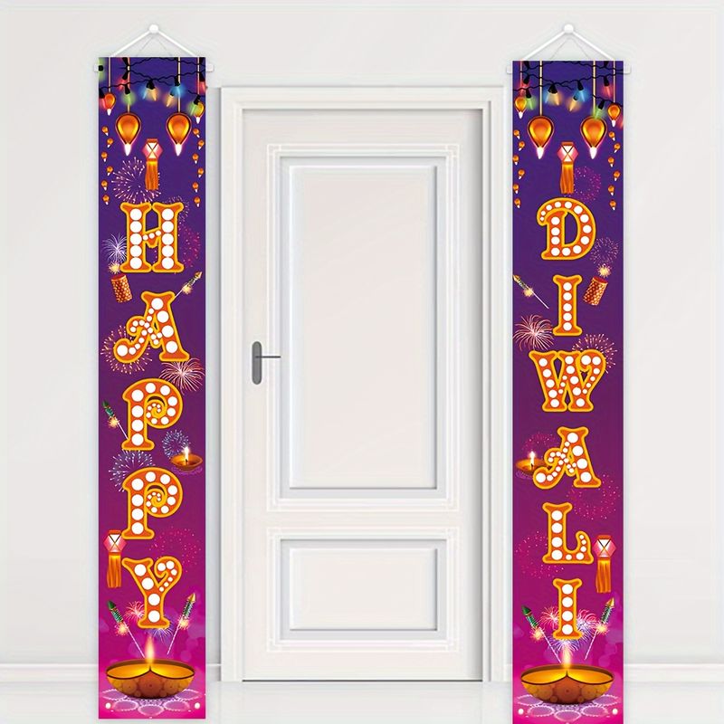 فيكاما قطعتان من لافتة الباب ل - مراجعة Lighting Decoration For Diwali وسعره