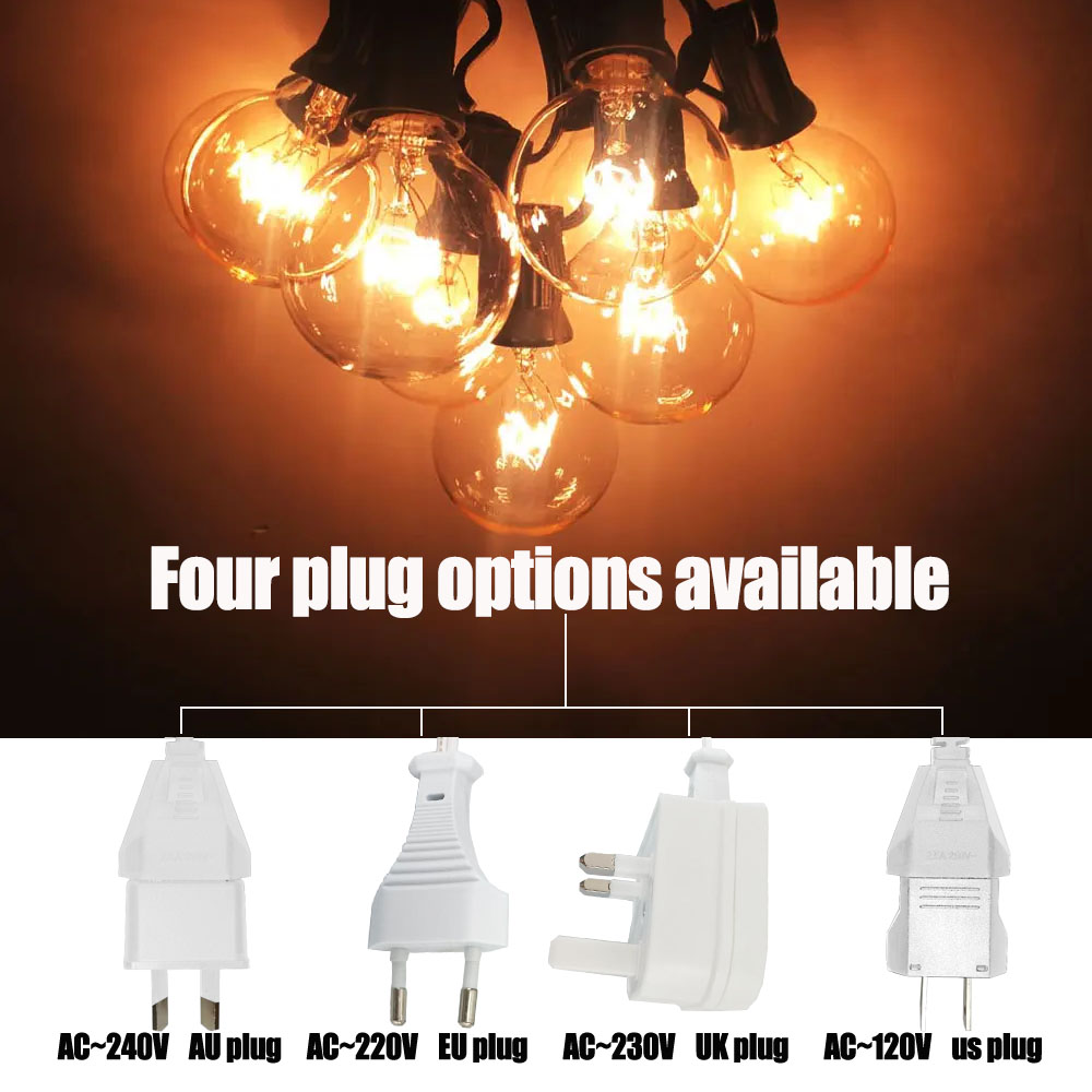 سلسلة أضواء G40 كلاسيكية بلمبا - مراجعة String Light Outdoor وسعره