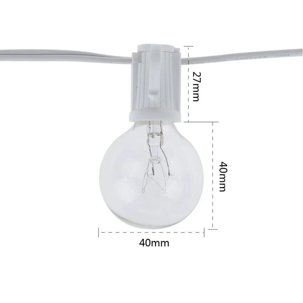 سلسلة أضواء G40 كلاسيكية بلمبا - مراجعة String Light Outdoor وسعره