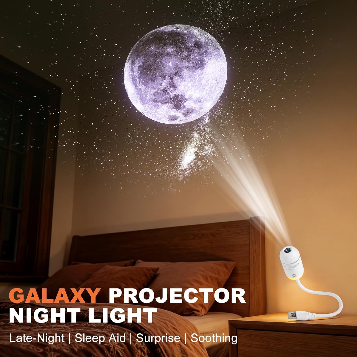 جهاز عرض النجوم المصغر 2 في 1  - مراجعة Star Projector Night وسعره