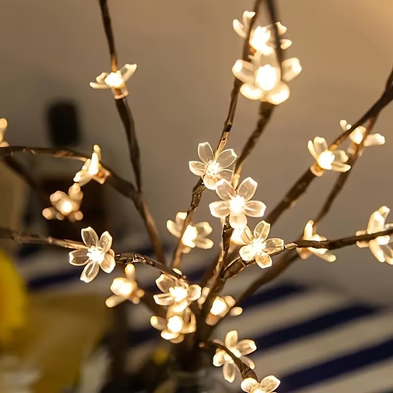 1/2 قطعة إضاءة على شكل فروع شج - مراجعة Lighting Decoration Outdoor وسعره