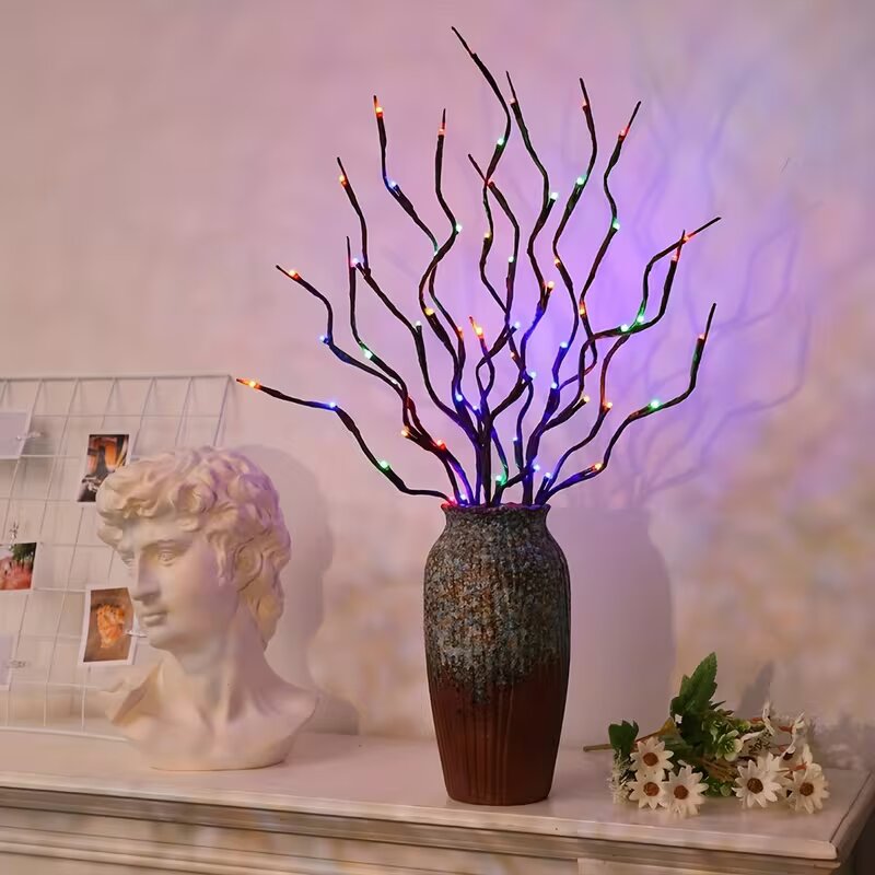 1/2 قطعة إضاءة على شكل فروع شج - مراجعة Lighting Decoration Outdoor وسعره