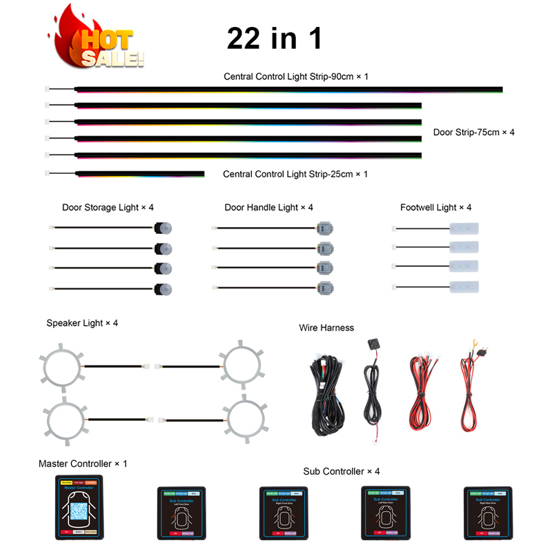 إضاءة محيطة مخصصة مميزة سهلة ا - مراجعة Ambient Led Strip وسعره