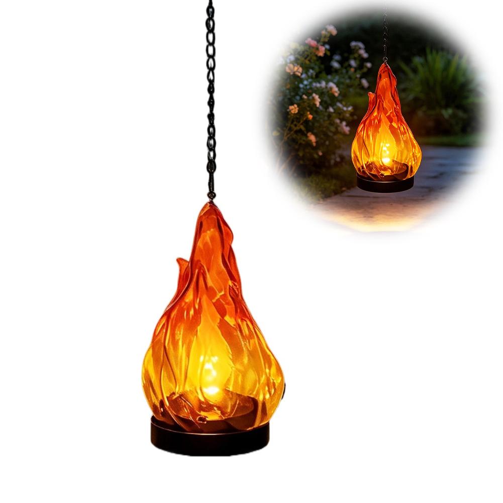 مصباح شمسي معلق بتأثير اللهب،  - مراجعة Lighting Decoration Outdoor وسعره