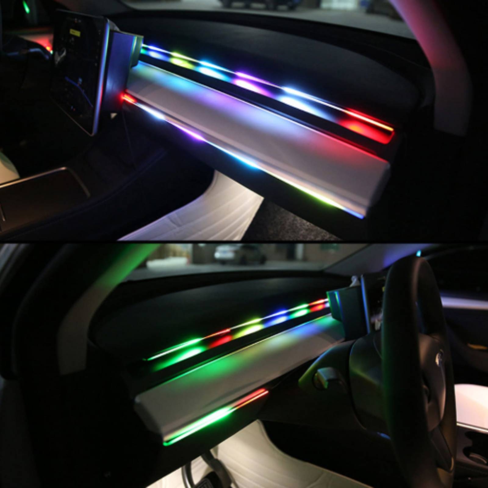 6 قطع من أشرطة الإضاءة LED الأ - مراجعة Ambient Led Strip وسعره