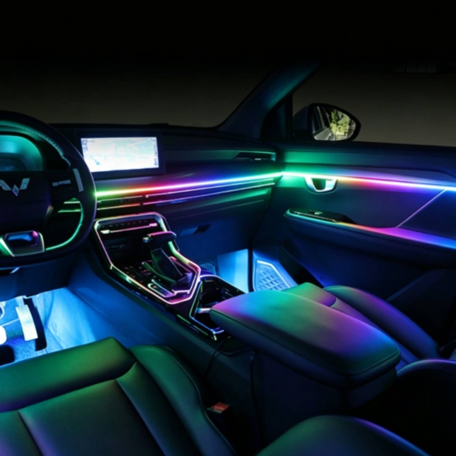 6 قطع من أشرطة الإضاءة LED الأ - مراجعة Ambient Led Strip وسعره