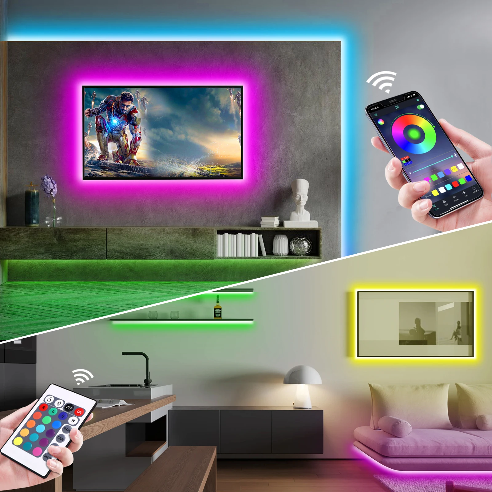 1-5 متر RGB LED شريط ضوء النيو - مراجعة Lighting Design Decor وسعره
